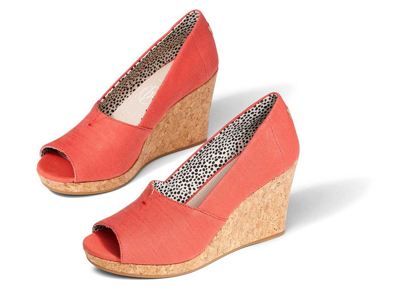 Toms Wedge Damskie Pomarańczowe - Michelle Heel - 24SFRDLUM